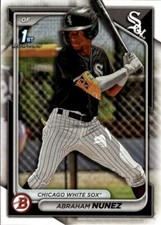 2024 Bowman Abraham Nunez #BP-56 Prospects Chicago White Sox 7H