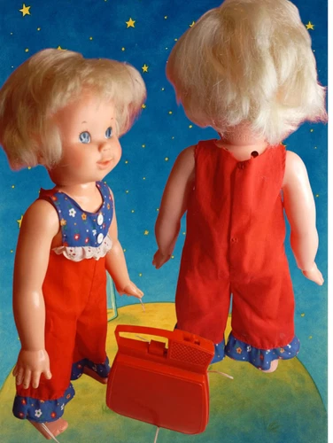 Ideal Tippy Tumbles Doll W/ Remote Vintage 1977 Does Not Work