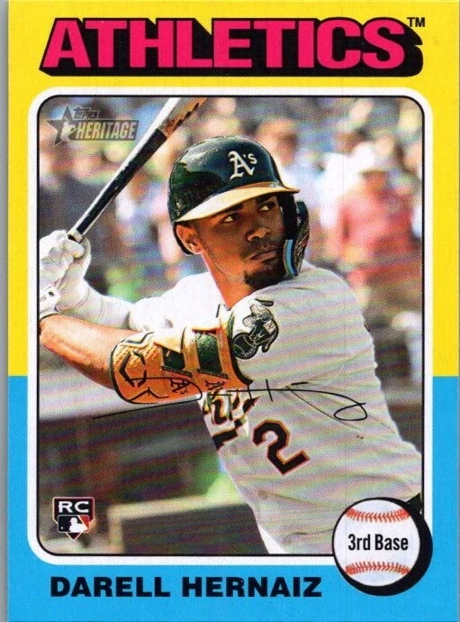 Darell Hernaiz 2024 Topps Update #US132/Heritage RC/Series Athletics 4-Card Lot - Image 2 of 4