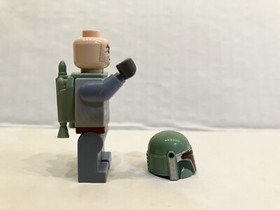 Lego Boba Fett Minifigure from 8097 Incomplete, Missing Pauldeon & Antenna