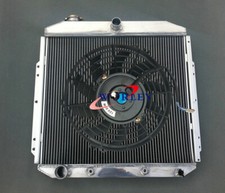Aluminum Radiator + Fan For 1953-1956 Ford Pickup F350 F250 F100 Ford Engine