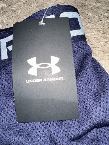 NEW Women's Under Armour UA Play Up 2.0 Shorts Navy Blue Size Large - Picture 5 of 6