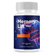 Memory Lift Max Supplement, MemoryLift Nootropic Pills (60 Capsules)