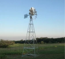 Becker Windmill Sturdy 4-Leg for Natural Pond Aeration 12' Tall