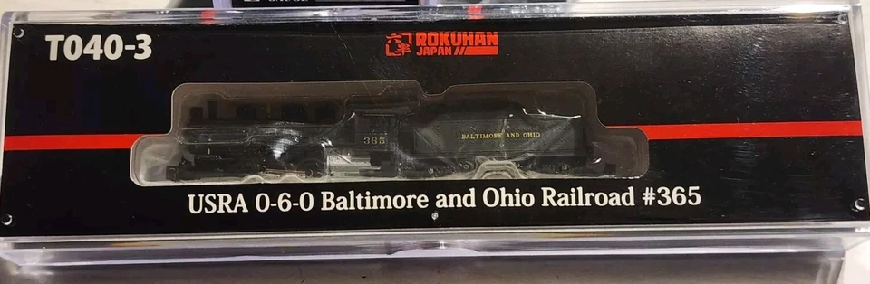 Rokuhan Z Gauge USRA 0-6-0 Steam Locomotive Baltimore & Ohio #365 - Image 2 of 4
