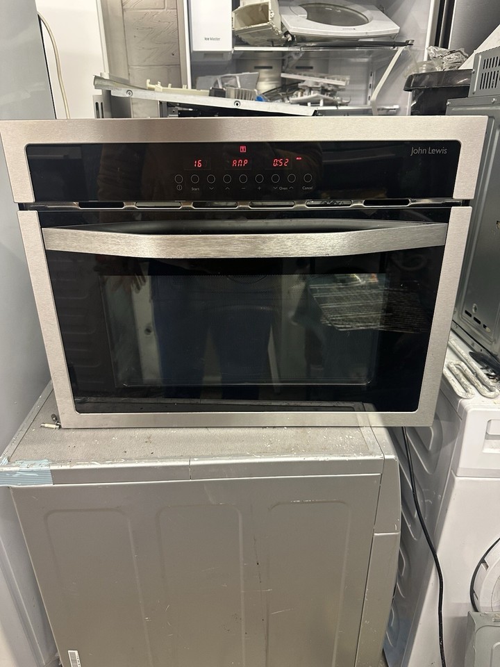 John Lewis JLBIC02 Combination Microwave Oven & Grill 1000W 45cm hight
