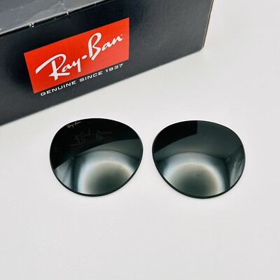 Ray Ban Brillen Gläser Linsen round metal grau 47 mm Bausch Lomb NOS