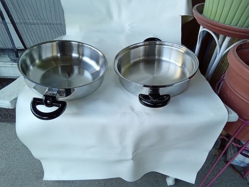 CORDON BLEU BLUE 7 PLY T304 S/STEEL COOKWARE SKILLET DBL HANDLES DOME LID SET - Picture 9 of 12