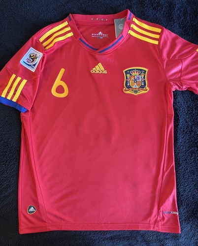 Andres Iniesta #6 Spain 2010 Final Jersey XL Soccer Football Retro X Large - Picture 6 of 9