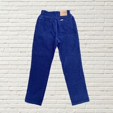 Vintage 70s 80s L.L. Bean Corduroy Pants Navy High Waisted Straight Leg Size S