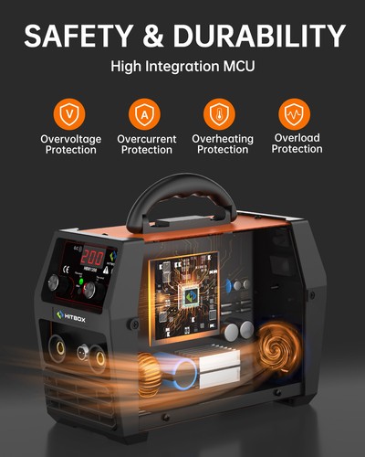 HITBOX MIG WELDER INVERTER IGBT MMA GASLESS TIG ARC MIG Mini WELDING MACHINE UK - Picture 6 of 15