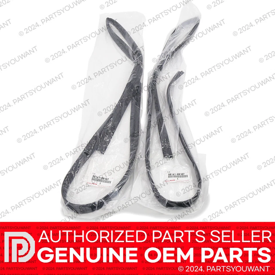 GENUINE Toyota 84-89 4Runner OEM [SET] Front Door Glass Channel Run WITHOUT VENT Foto 3 de 4