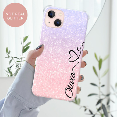 Personalisierte Marmor Hülle Name Stoßfest Cover für iPhone 13 12 15 14 11 XR 16