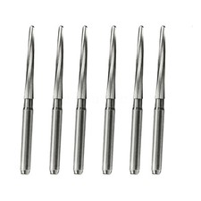 6Pcs Dental Surgical Burs Drill Tungsten Carbide Bone Cutters Zekrya FG 28mm