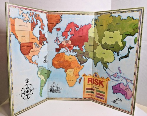Risk & Castle Risk Two Games for One Board Game Parker Brothers Vtg 1990 - Picture 4 of 9