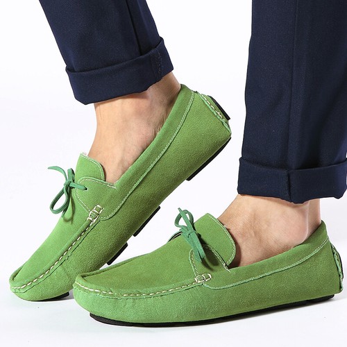 Mens Winter Slip on Loafers Casual Moccasins Shoes Driving Fur Inside Flats New - Picture 7 of 17