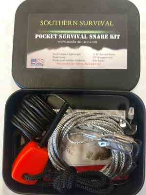 #ad #ad SURVIVAL SNARE KIT POCKET SIZE SMALL EASY TO CARRY SURVIVAL SNARE TIN SNARE KIT $18.95
