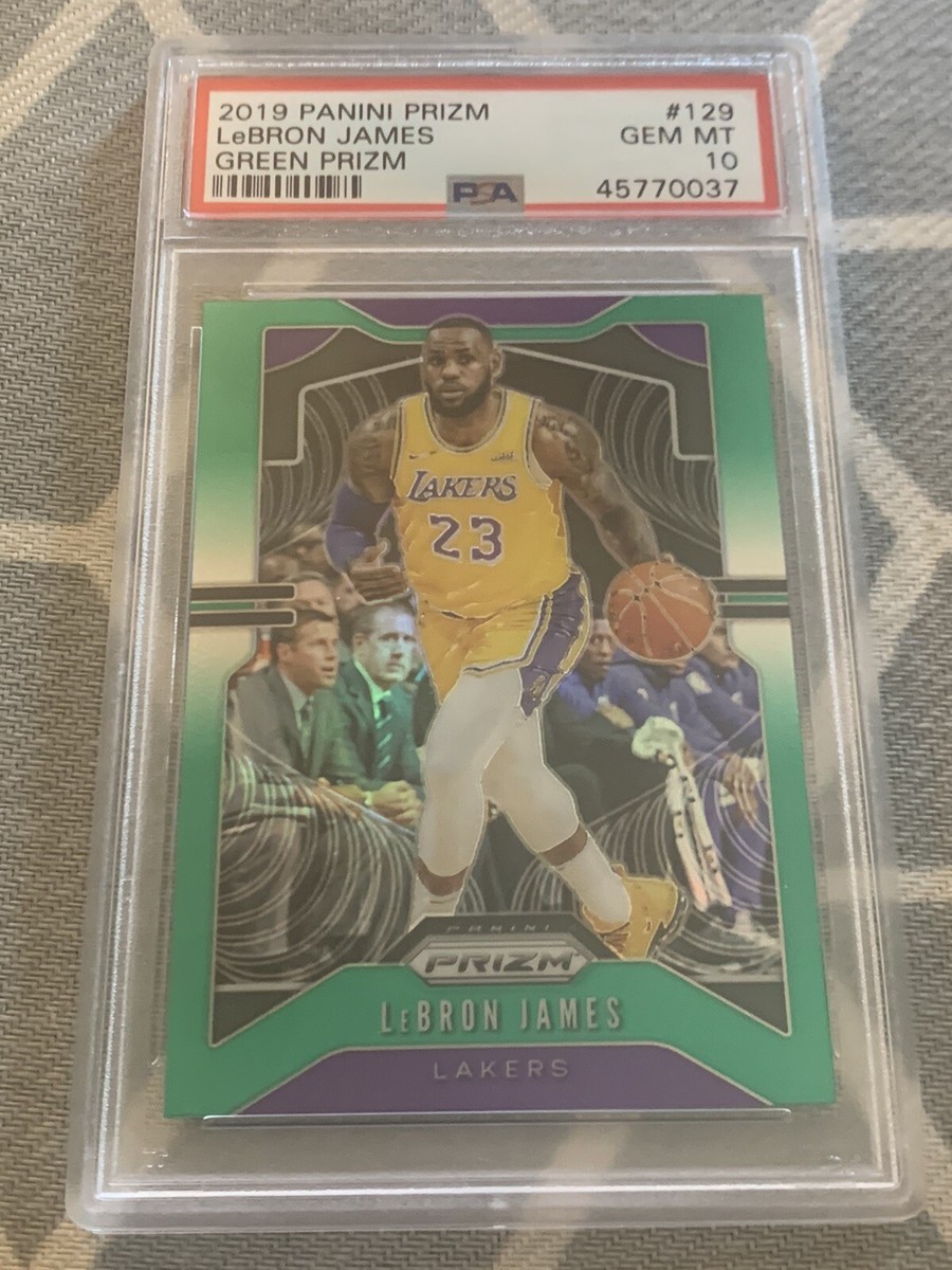2019 Panini Prizm Lebron James Green Prizm PSA 10 GEM MT | eBay