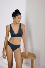 NWT Else Lingerie Nano Thong in French Navy Size S