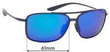 SFx Replacement Sunglass Lenses fits Maui Jim MJ437 Kaupo Gap - 61mm Wide