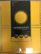 Astrobrights 91106 Solar Yellow 30x Enhanced Dots 8.5" x 5.5" Certificates NEW