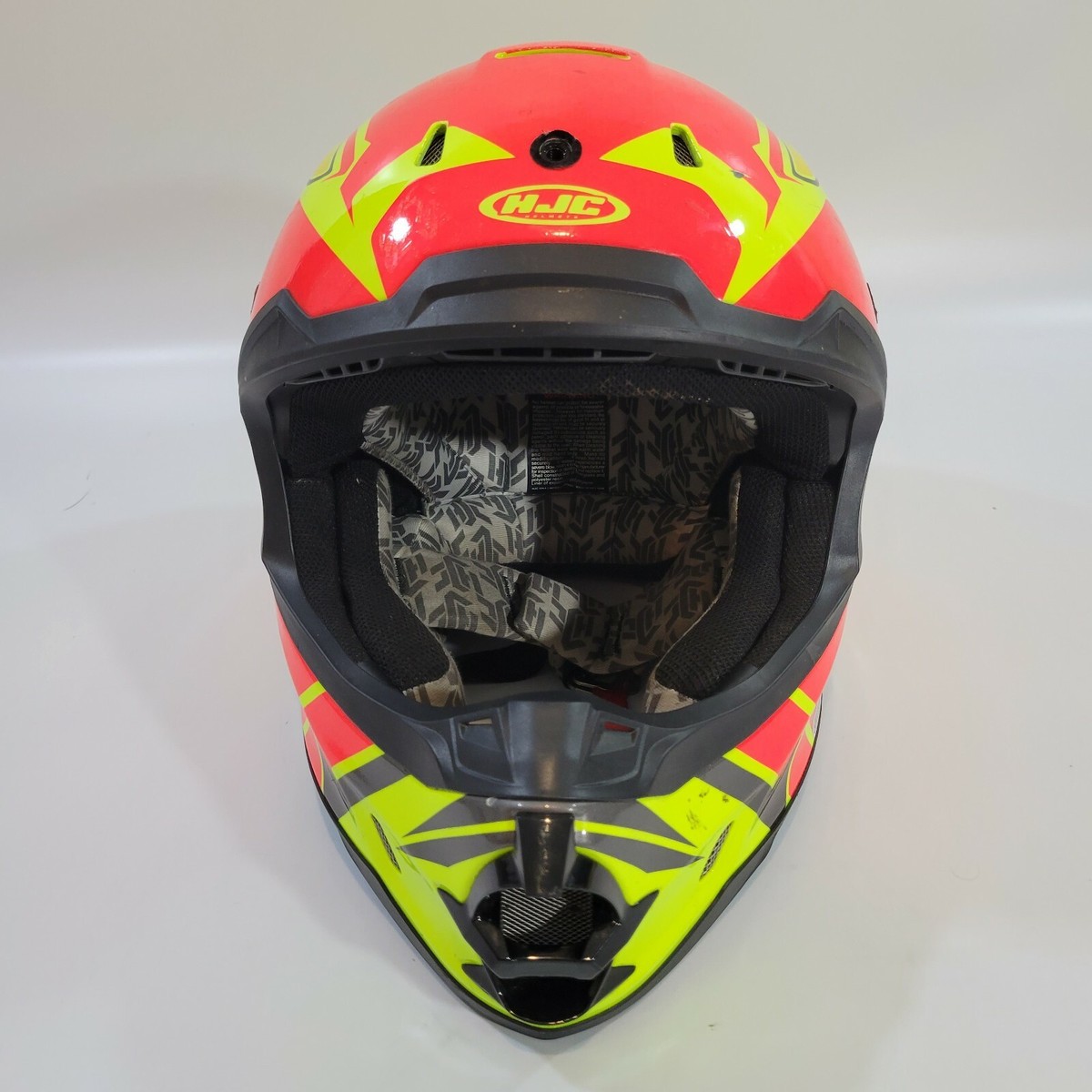 HJC FG-X Full Face Motorcycle Helmet Neon Yellow Orange Size