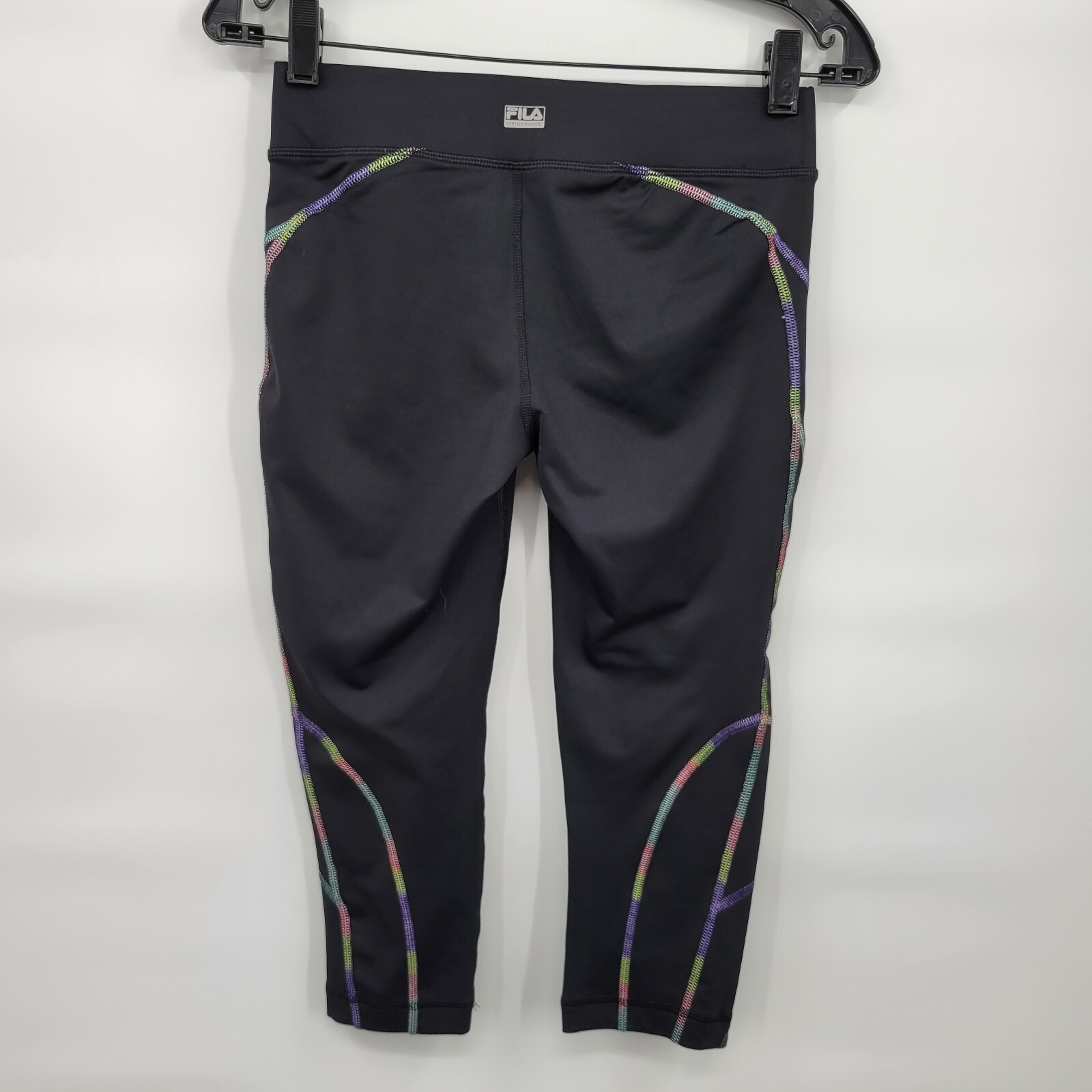 Leggings donna Fila Sport neri tempo libero vita media Active0 crop taglia XS