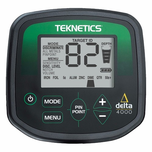 Teknetics Delta 4000 Metal Detector w/ 11" DD Coil, Pinpointer, and Headphones - Picture 2 of 6