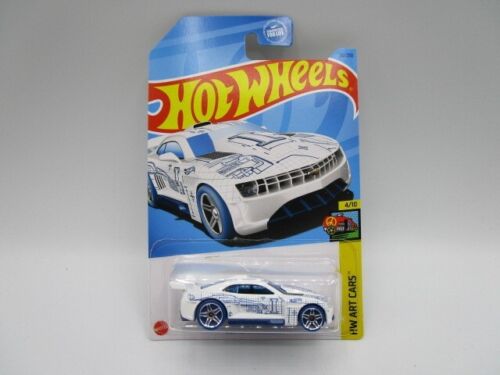 2023 Hot Wheels Custom '11 Camaro White 1:64 Diecast Car HW Art Cars - Picture 1 of 3