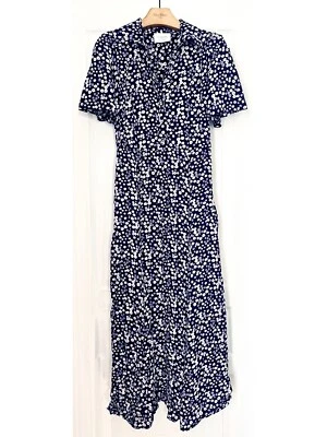 LES COYOTES DE PARIS Robe fleurie violette taille 34 100%VISCOSE Très Bon État - Photo 1/3