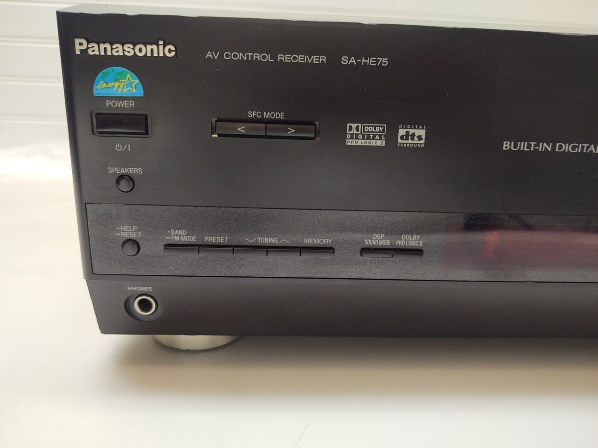 Panasonic SA-HE75 Dolby Digital DTS Surround 500W AV Receiver | eBay