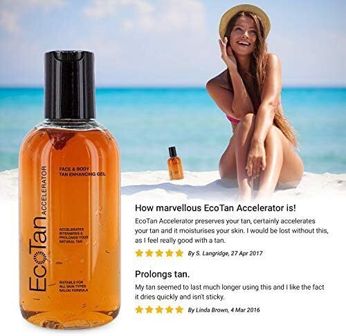EcoTan Accelerator Face and Body Tanning Gel, Optimises Natural Tan, For Outdoo - Picture 3 of 5