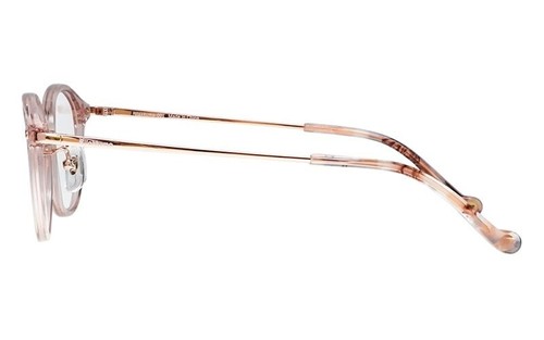 San-X Rilakkuma Bear Eyeglass Glasses Frame Clear Pink Pantoscopic Acetate Metal - Picture 3 of 7