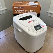 Nesco American Harvest Bdm-100 Bread Machine Maker W Original Box Excellent Nesco American Harvest Bdm-100 Bread Machine Maker W Original Box Excellent