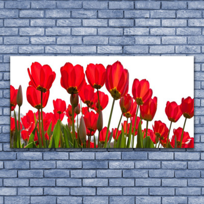 Tableau floral sur toile. Leonardo Sanna, Bouquet de tulipes