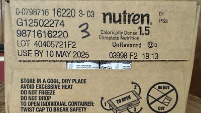Nutren 1.5 Tube Feeding Formula Unflavored Formerly Vanilla 8.45 oz Carton 24 Ct