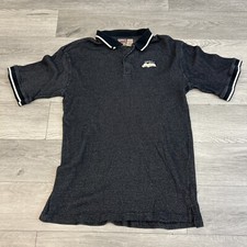 Cleveland Indians Vintage 90s Polo Shirt Sz XL Black White Embroidered VTG