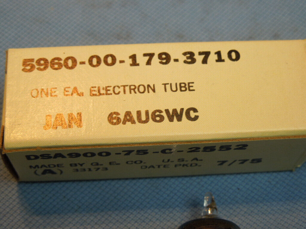 Röhre JAN 6AU6WC Electron Tube, Made in U.S.A. 1975