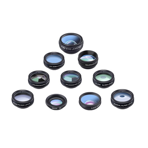 APEXEL Smart Phone Camera Lens Kit 10 in 1 2X Telephoto Lens for iPhone&Android - Picture 10 of 12