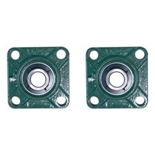  2 UCF204-12 Solid Base Pillow Block Flange Mounted Bearing 3/4" Bore 4 Bolt
