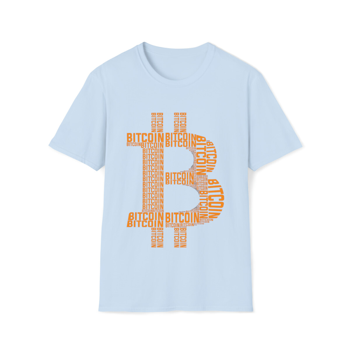 Bitcoin BTC Logo Design Crewneck T-Shirt | Crypto