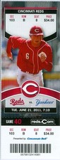 2011 Reds vs Yankees Ticket: Chris Heisey three homers