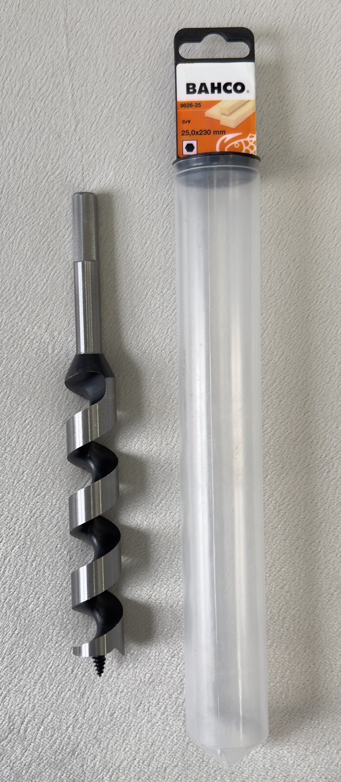 Bahco Combination Auger Drill Bit for Wood 25mm x 230 mm – 9626-25