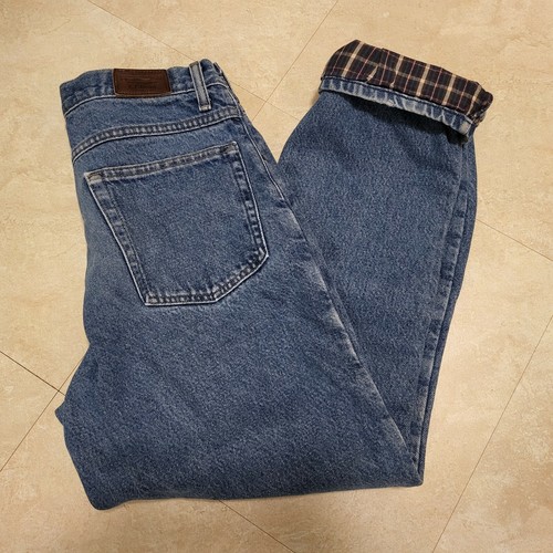 Flannel Lined Jeans Mens Size 30x30 | eBay