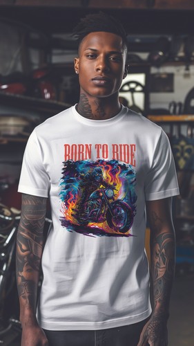 PHOENIX REBORN, Unique Design Unisex T-Shirt, Motorcycle T Shirt, Sport, MOT003 - Picture 8 of 29