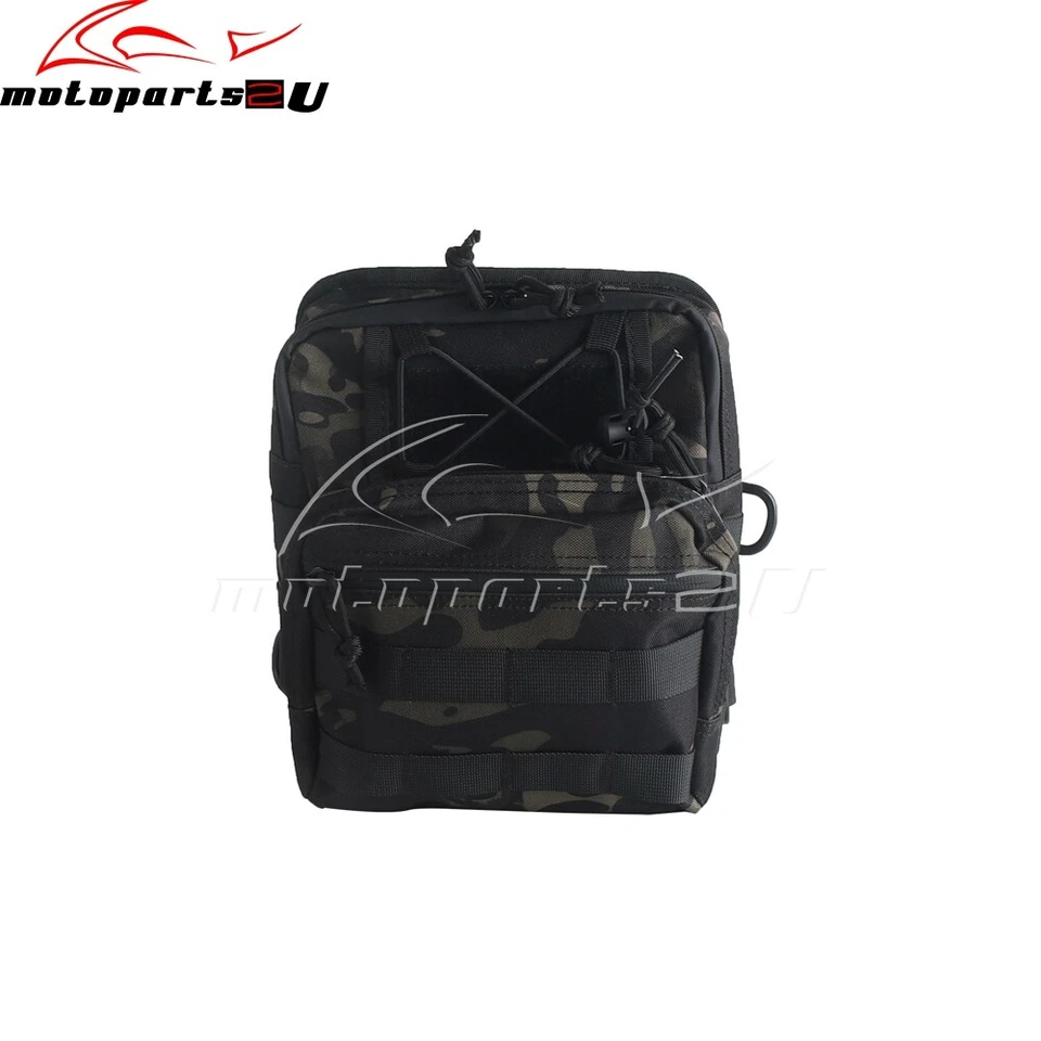 BOLSA MANILLAR SISSY T BAR IMPERMEABLE MOTO UNIVERSAL PARA HARLEY TOURING NUEVA Foto 3 de 4
