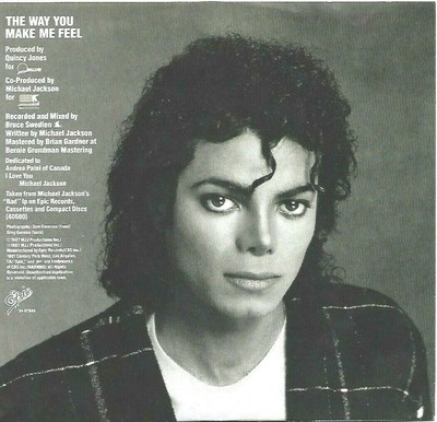 Michael Jackson The Way You Make Me Feel 34 1987 7 45 Pop Rock Ebay Michael Jackson The Way You Make Me Feel 34 1987 7 45 Pop Rock Ebay
