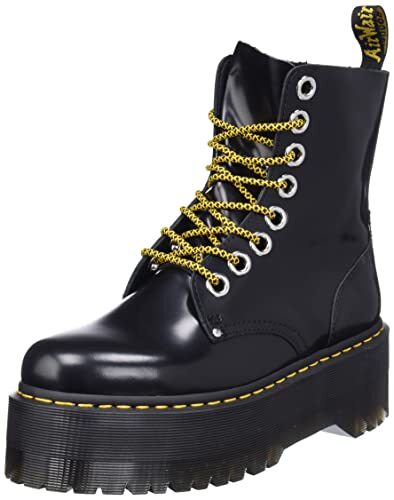 DR.MARTENS - ANFIBIO DONNA PLATFORM IN PELLE NERA JADON MAX