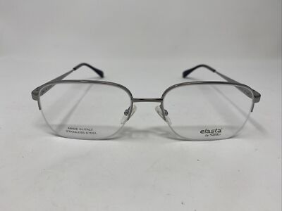 ELASTA BY SAFILO EYEGLASSES FRAME E 7238 6LB SILVER FLEX HINGE-B68