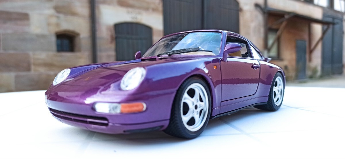 Burago ポルシェ911turbo Rare Version Burago Gold Collection Porsche 911 Turbo Dark